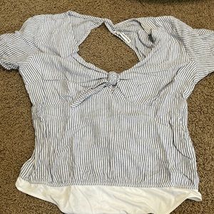 ABERCROMBIE & FITCH- cute cut out thong body suit